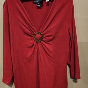 Jones New York Red Women's Top